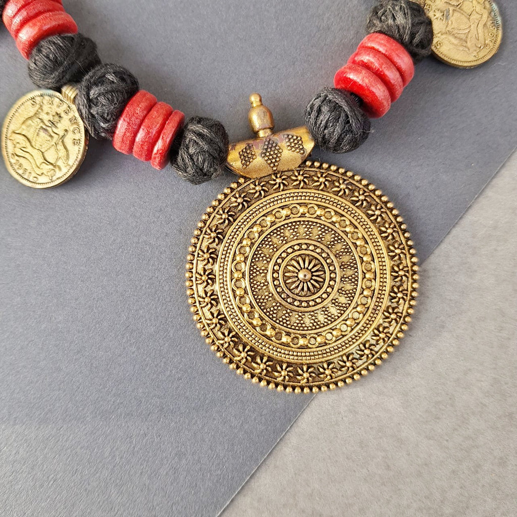 Vintage Tribal Coin Necklace