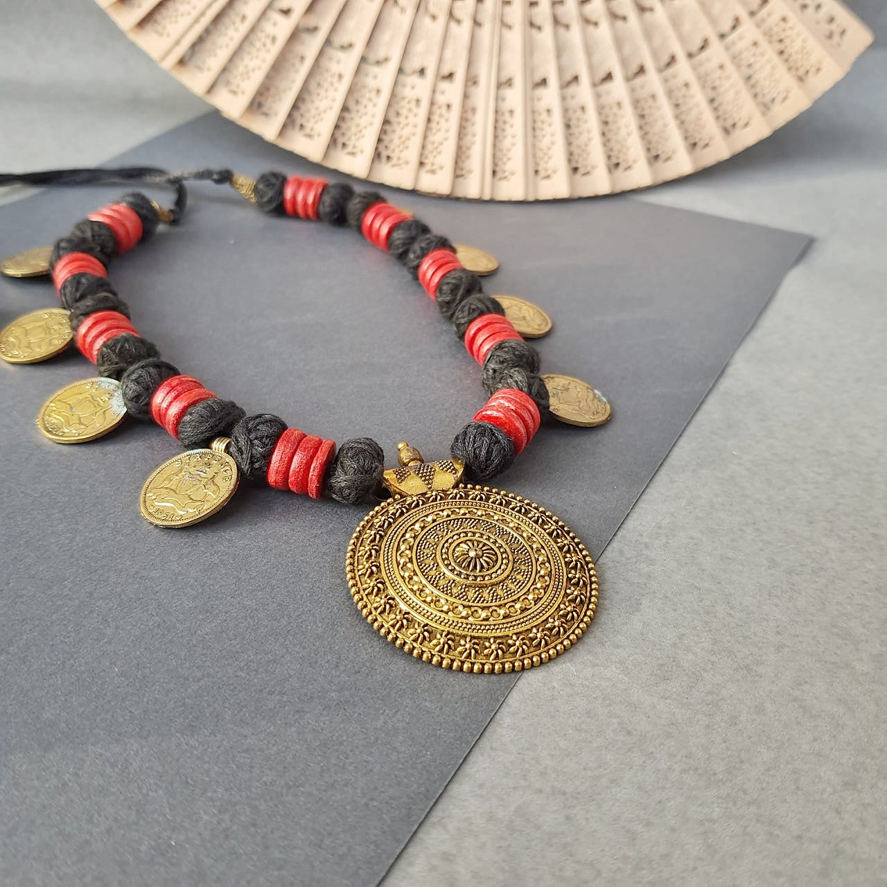 Vintage Tribal Coin Necklace