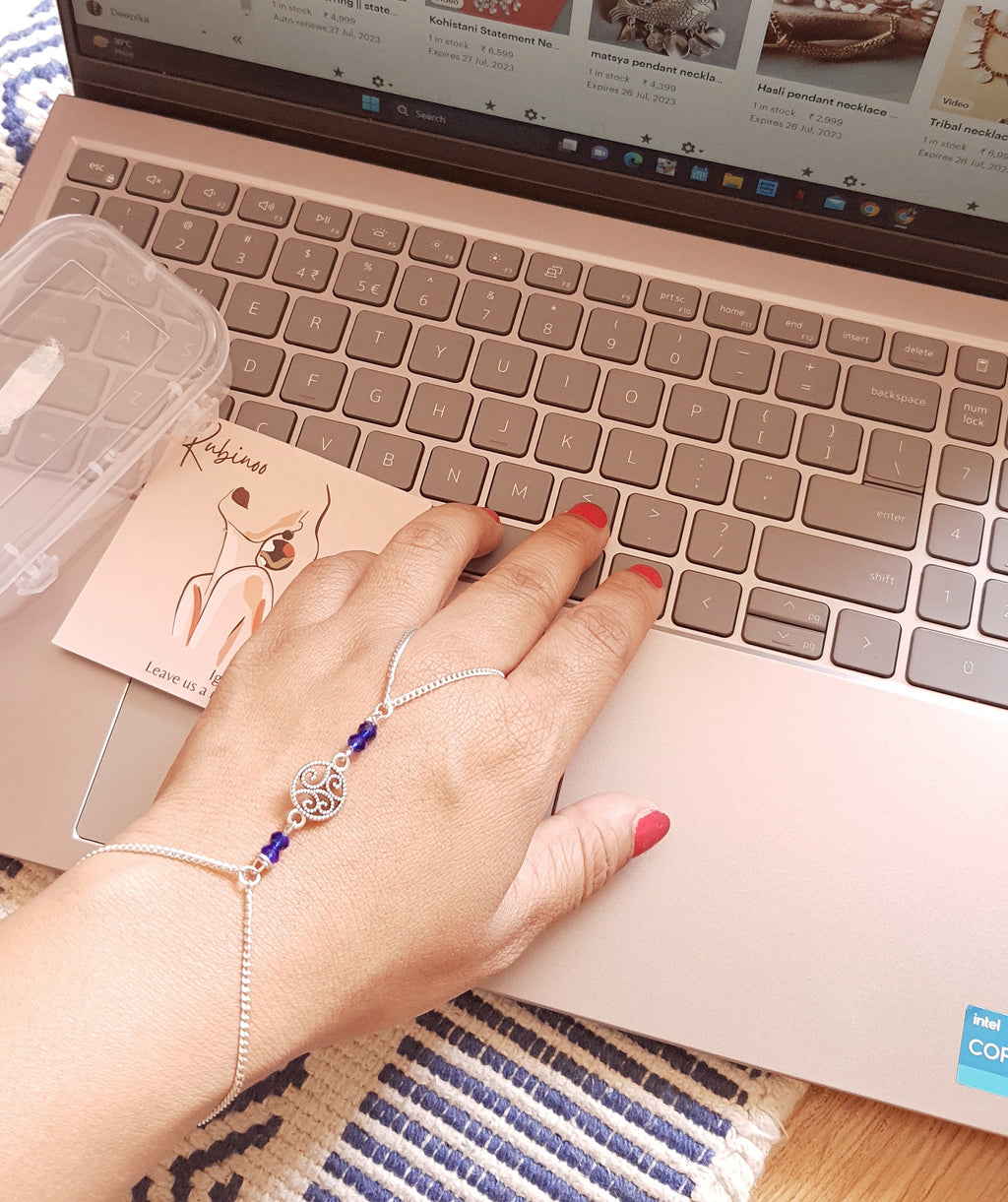 Zehra Hand ring chain bracelet