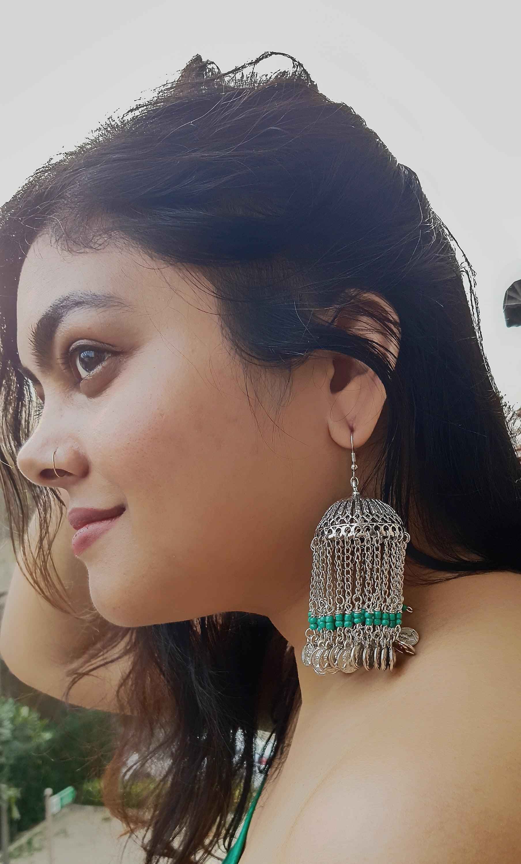 Vish Silver Jhumka - Rubinoo