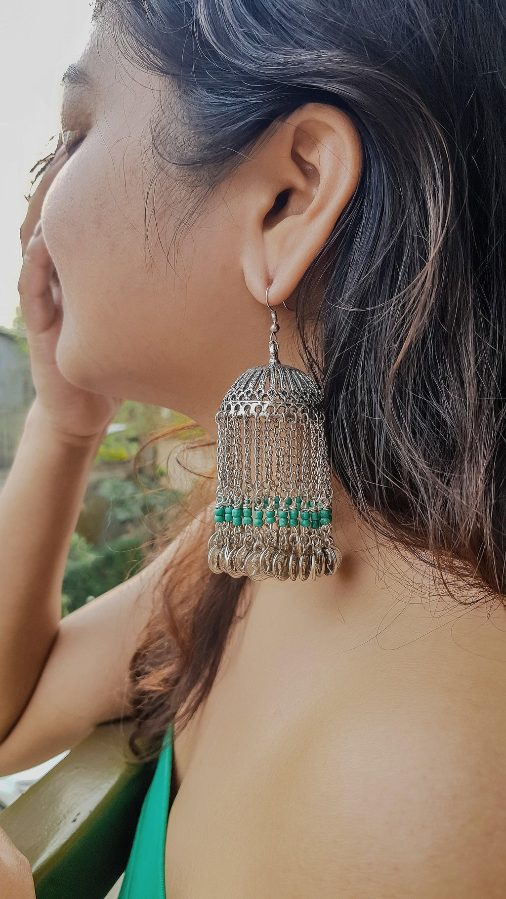 Vish Silver Jhumka - Rubinoo