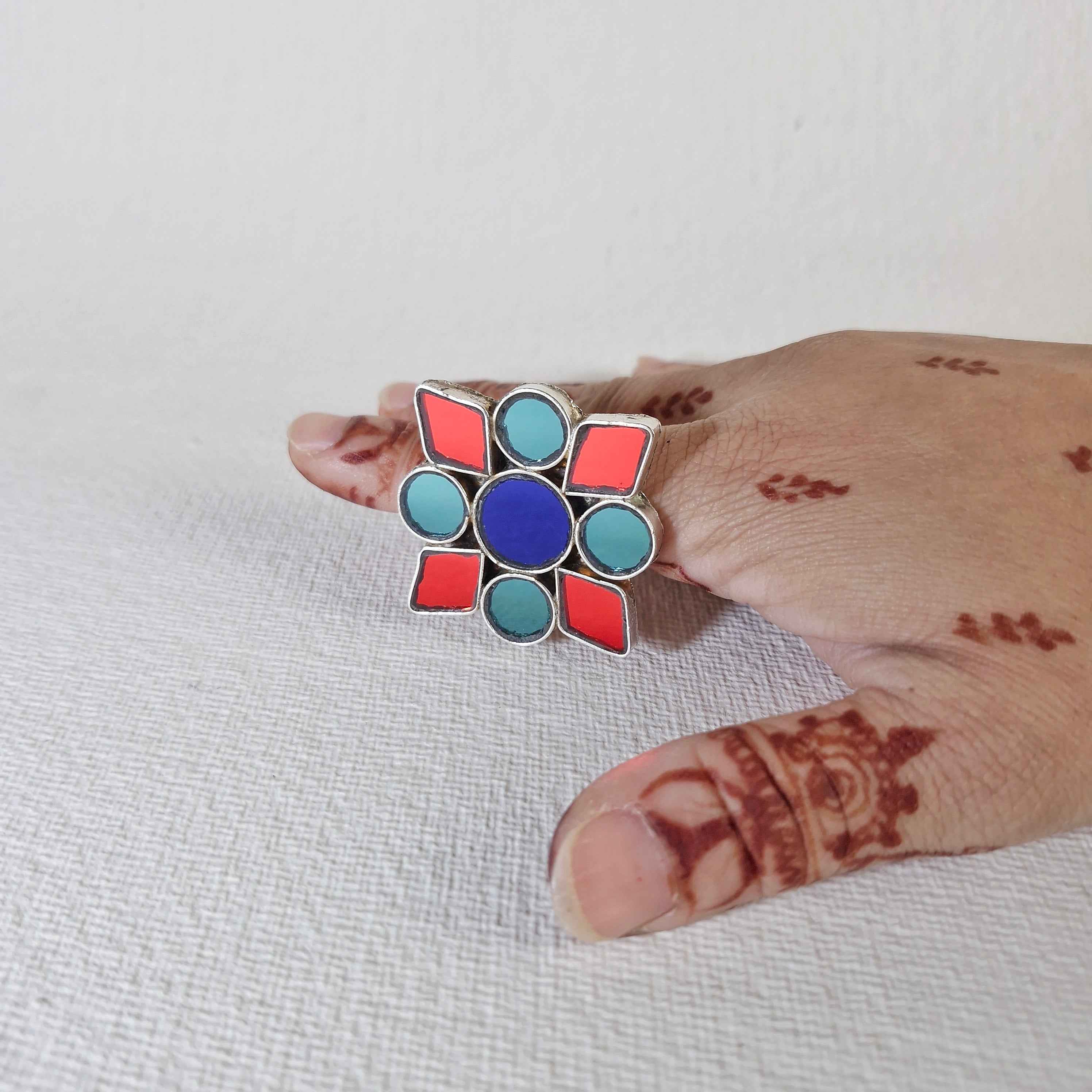 Ruhani Statement Ring - Rubinoo