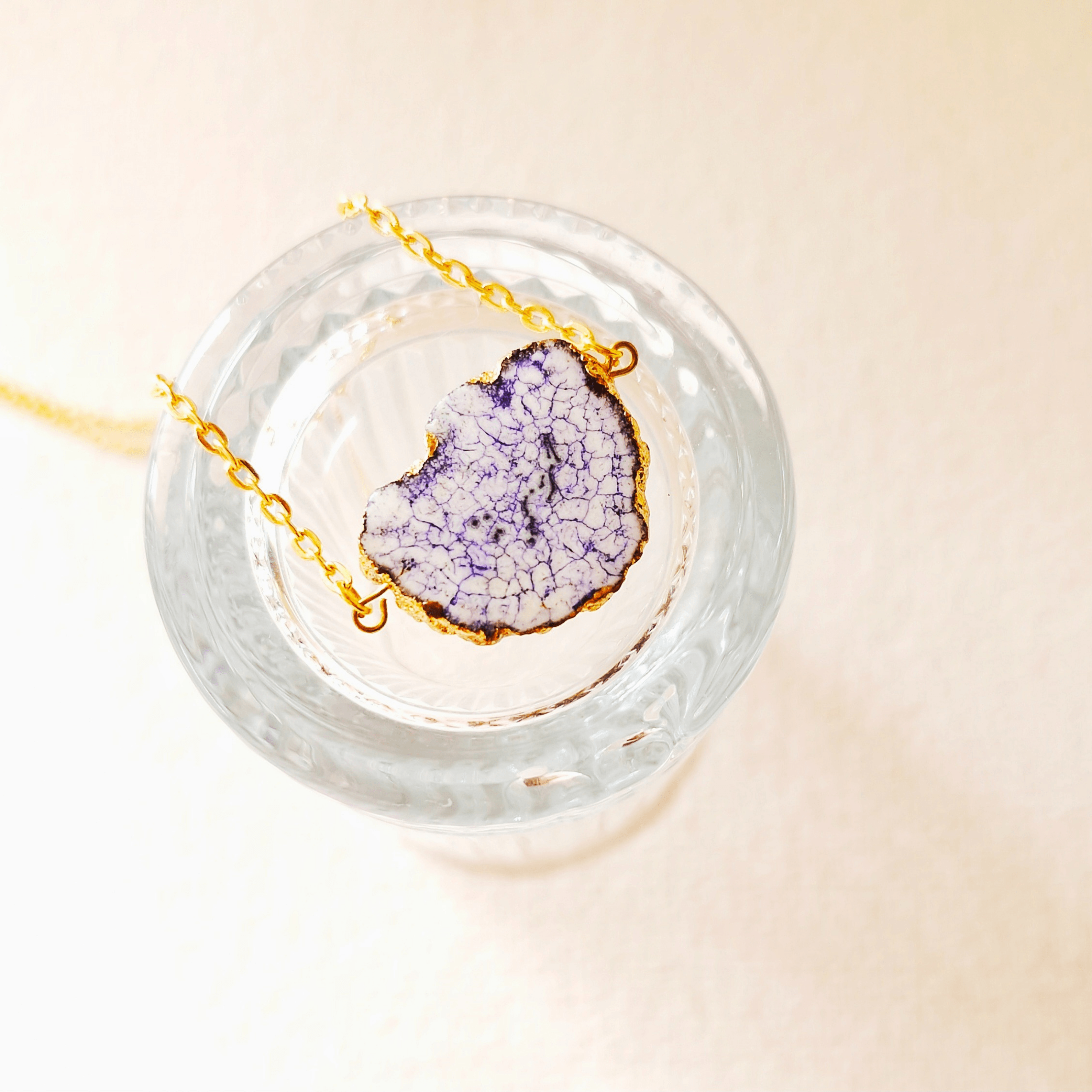 Druzy Crystal Pendant Necklace - Rubinoo