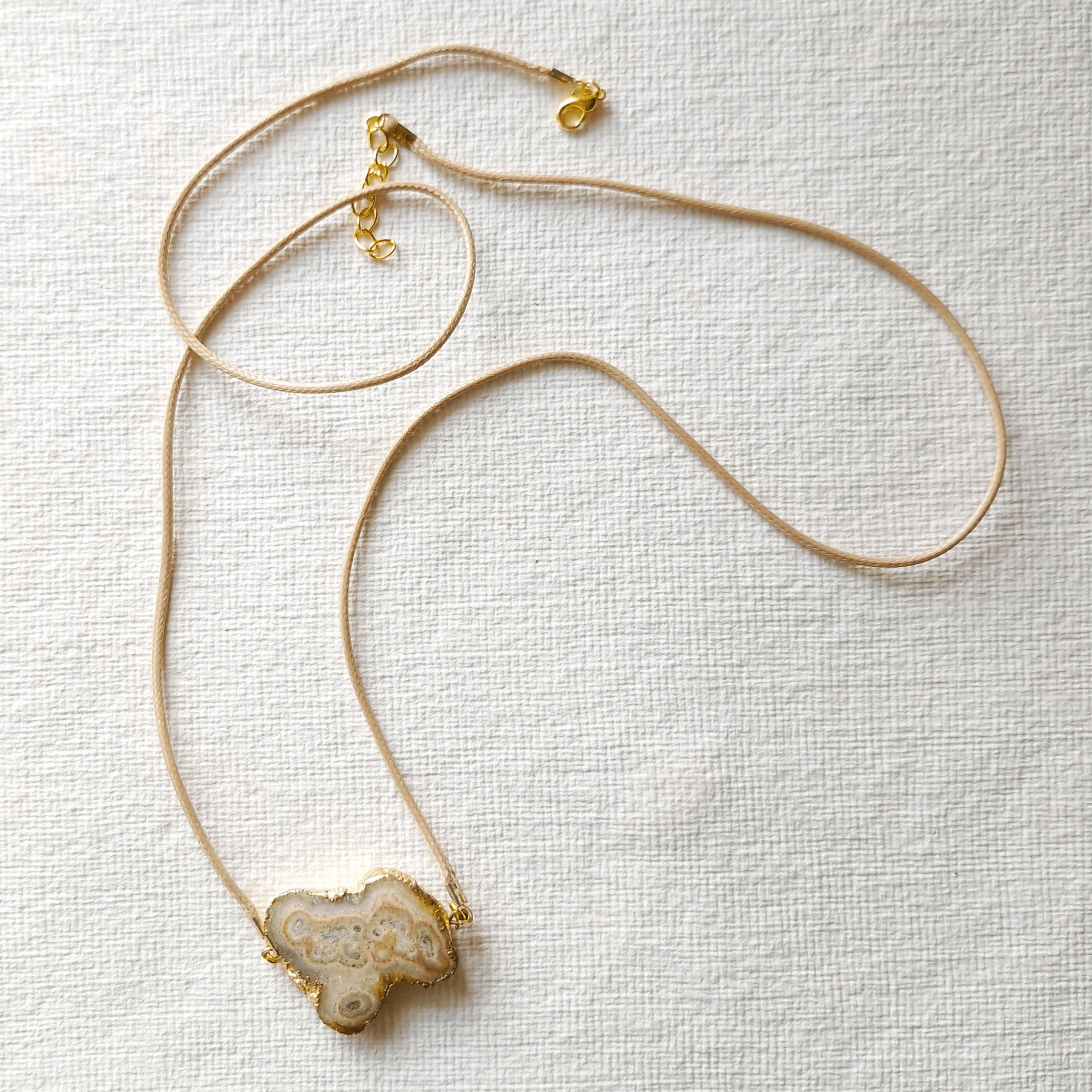 Luna Druzy Crystal Pendant - Rubinoo