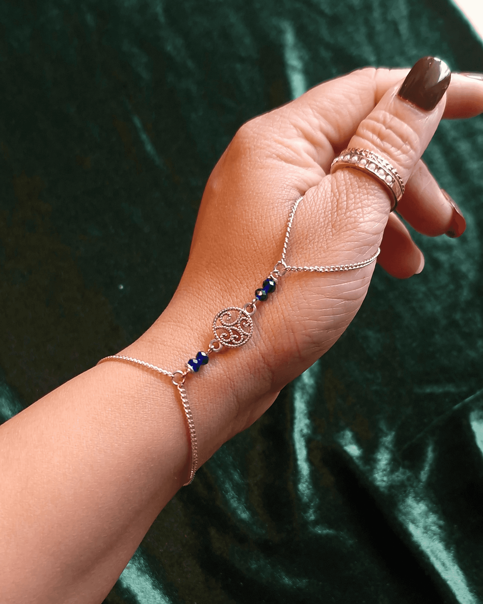 Zehra Hand ring chain bracelet – Rubinoo