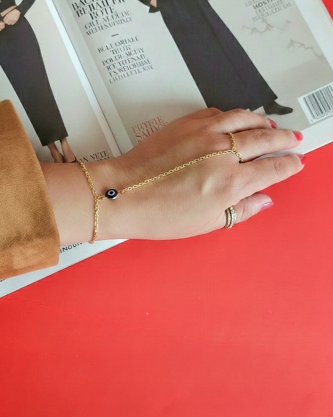 Hifazat Hand Chain Ring Bracelet