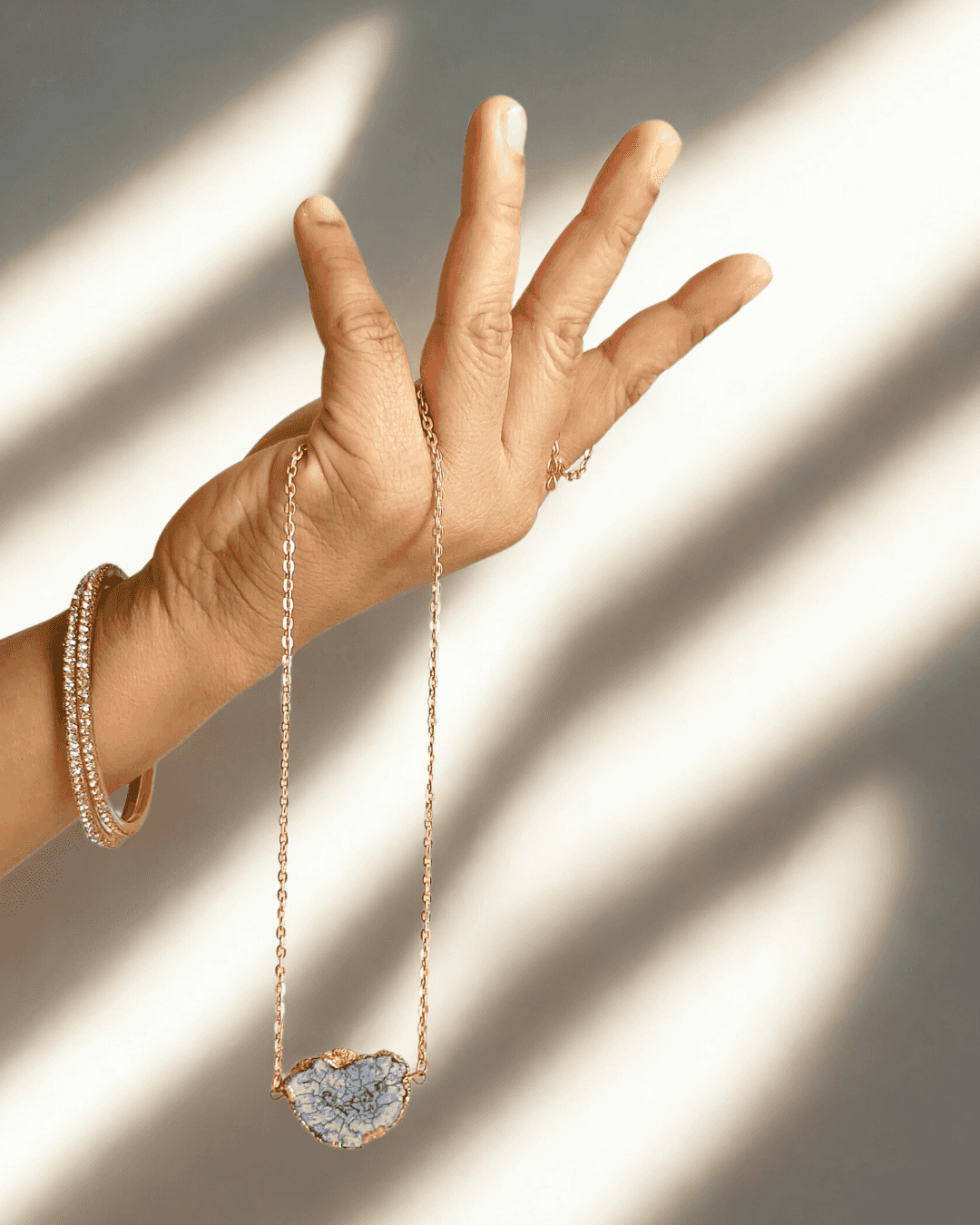 Druzy Crystal Pendant Necklace - Rubinoo