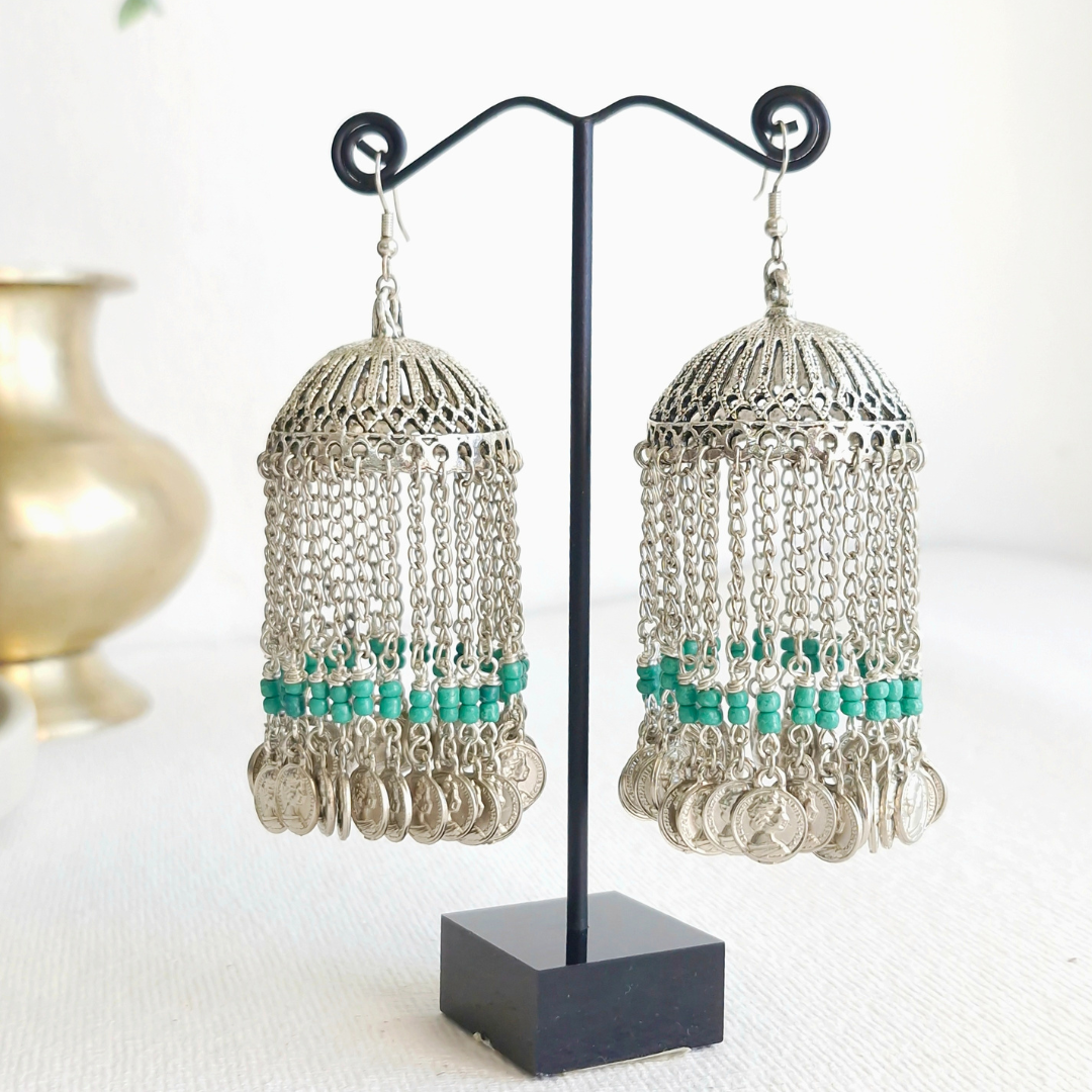 Vish Silver Jhumka