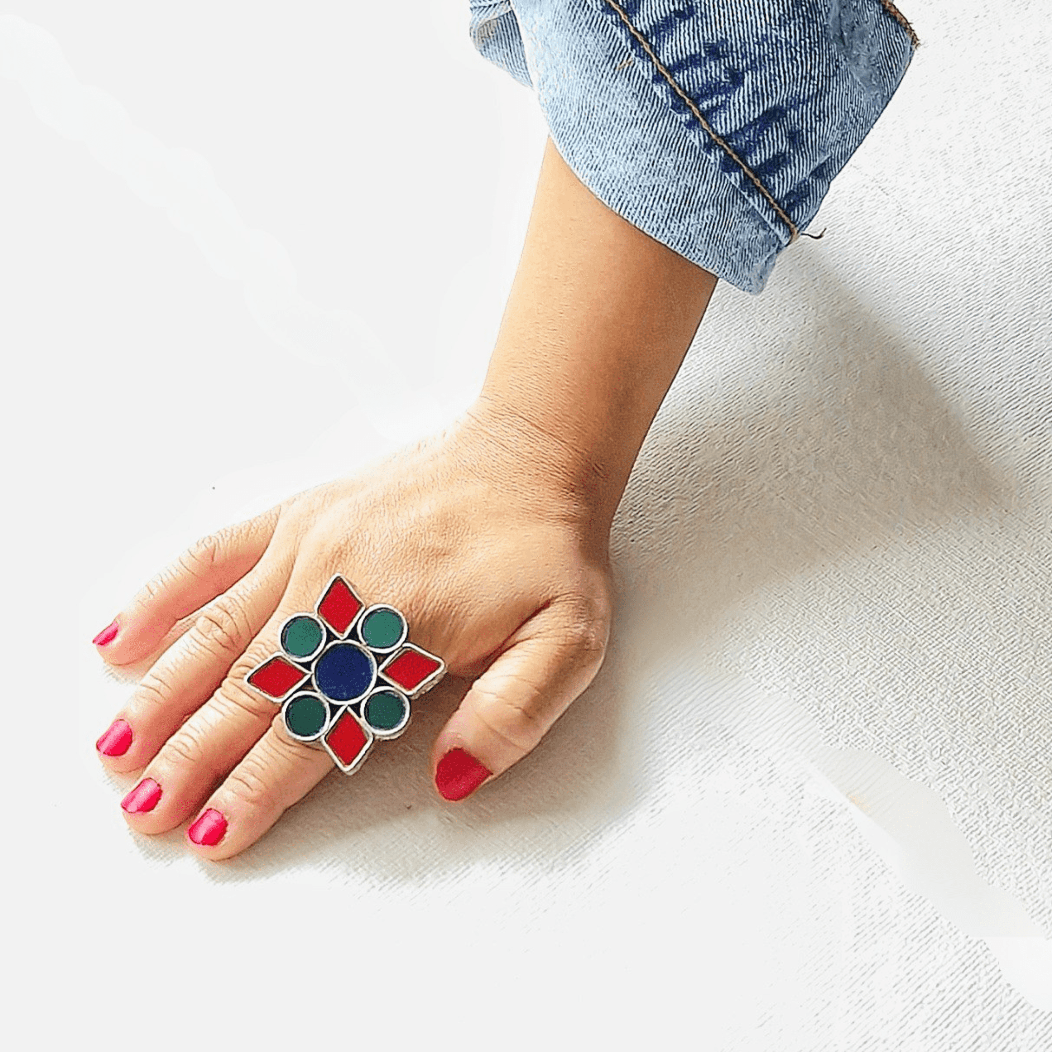 Ruhani Statement Ring - Rubinoo