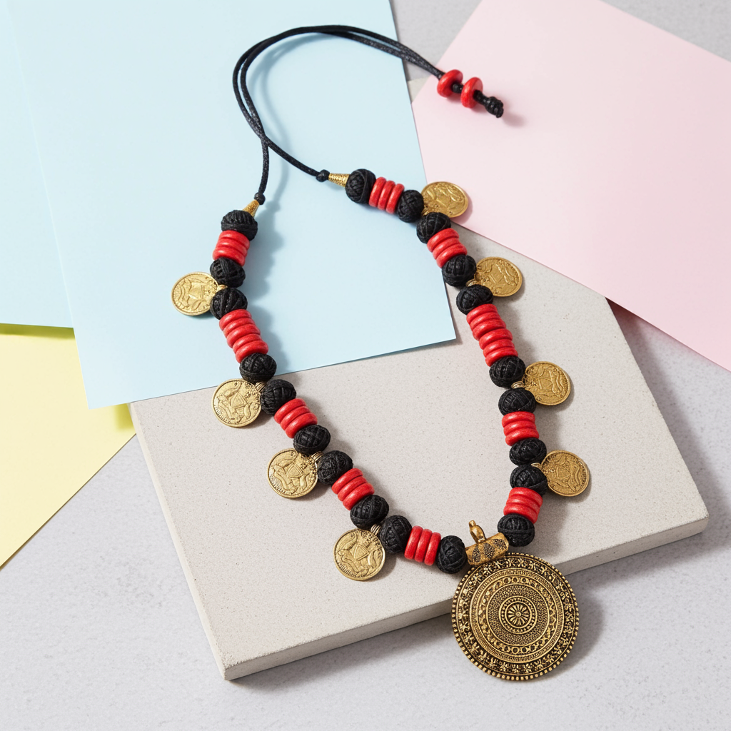 Vintage Tribal Coin Necklace